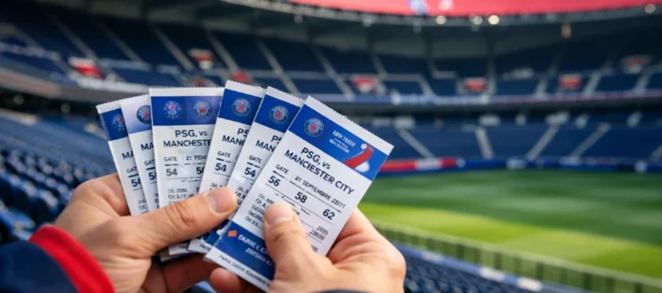 Supporter du PSG avec 4 billets pour un match de Ligue des Champions